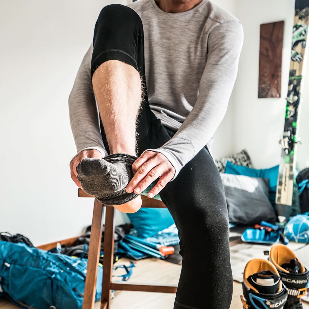 Minus33 | Midweight Men's Ski Bottom 3/4 Length Merino Wool - Woolverino