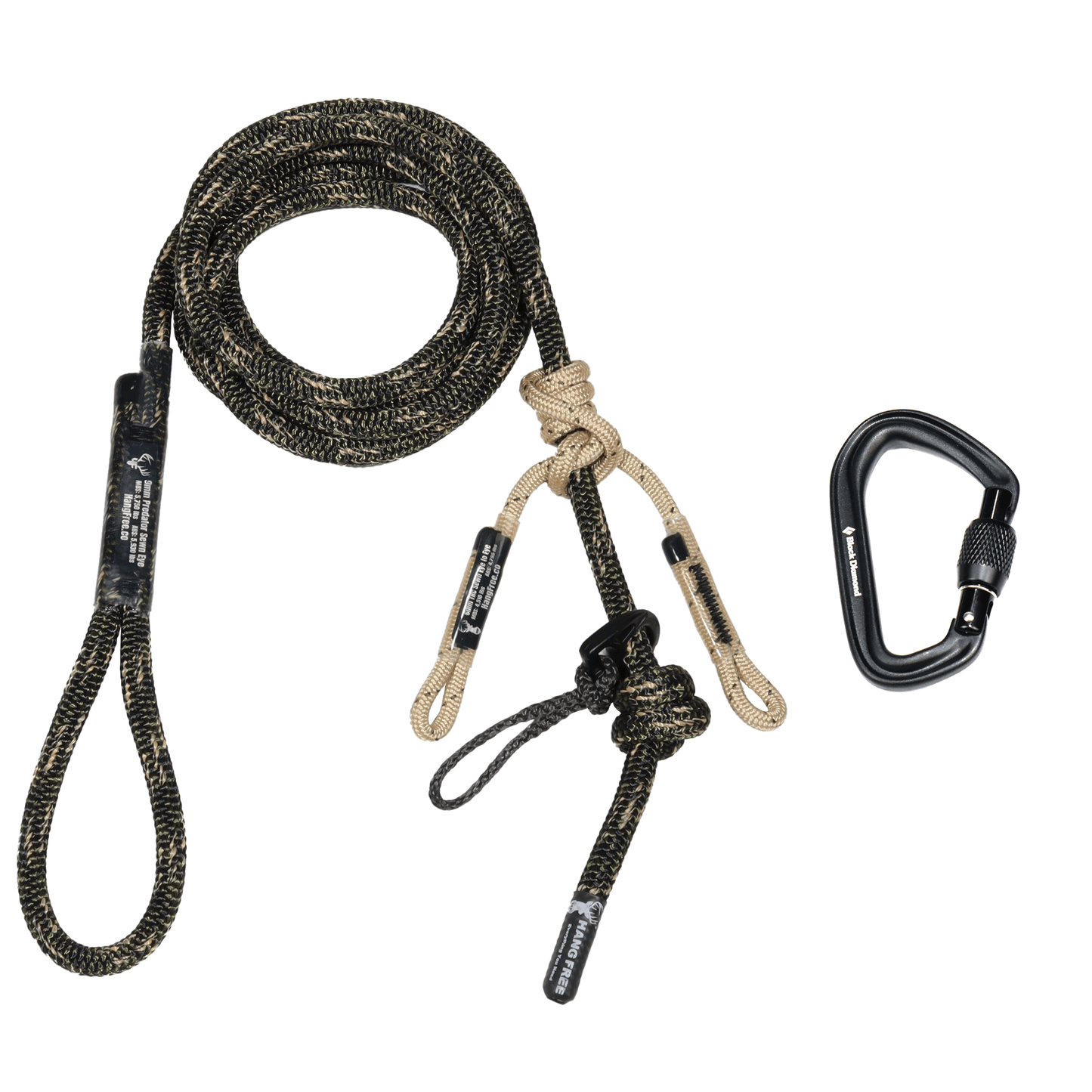 Hang Free | 9mm Predator™ Standard Sewn Tree Tether & Lineman's Belts