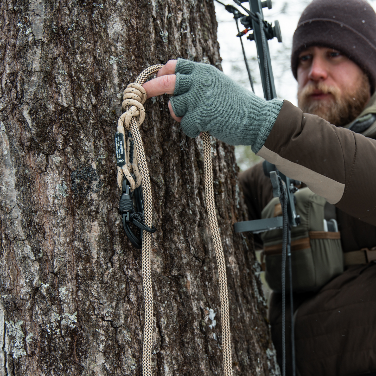 Hang Free | 9mm 'Ghost' Standard Sewn Tree Tether & Lineman's Belts.