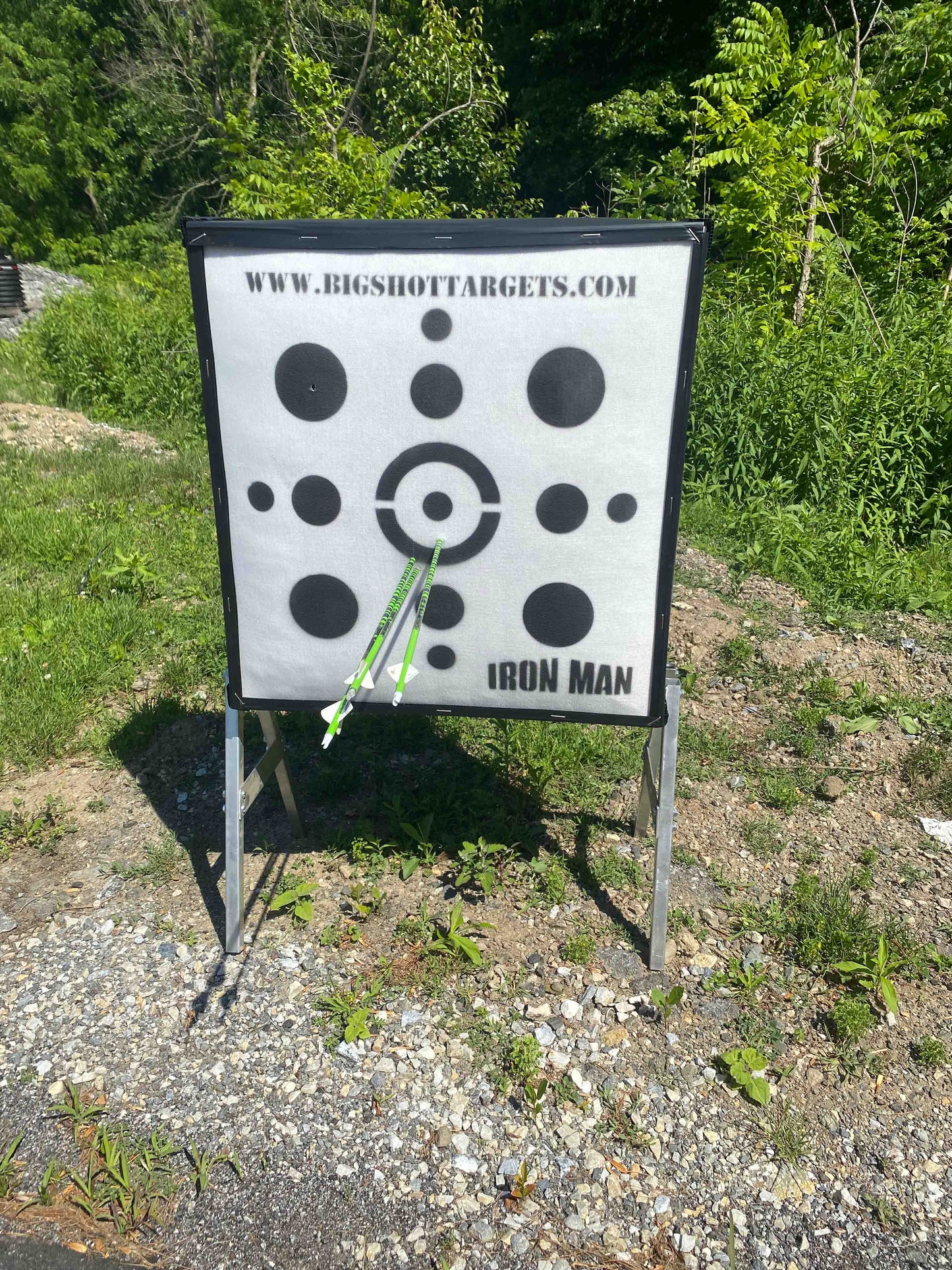 Big Shot Targets | Iron Man 30" Personal Range Target With Personal Range Stand