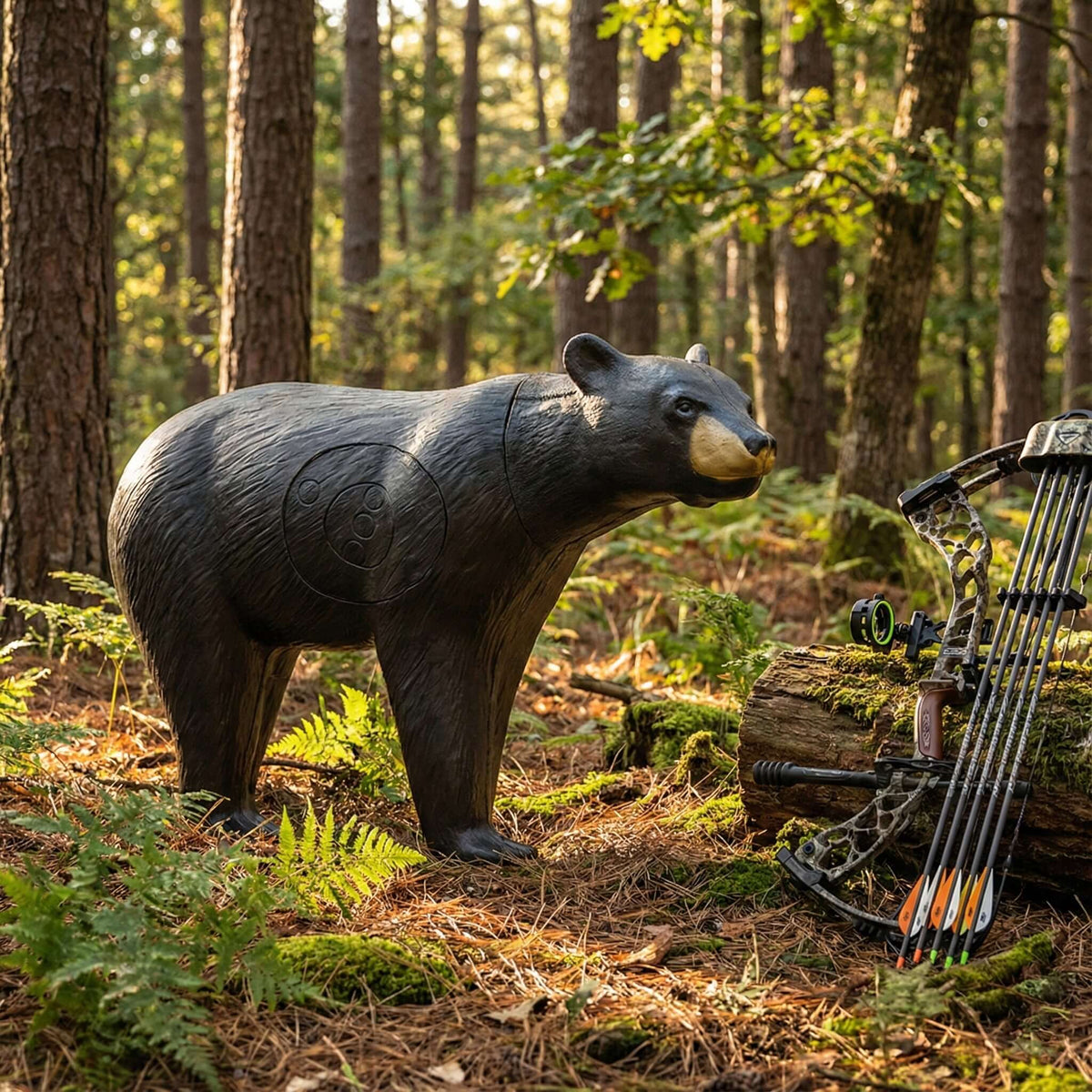 Real Wild 3D Walking Black Bear Archery Target with EZ Pull Foam
