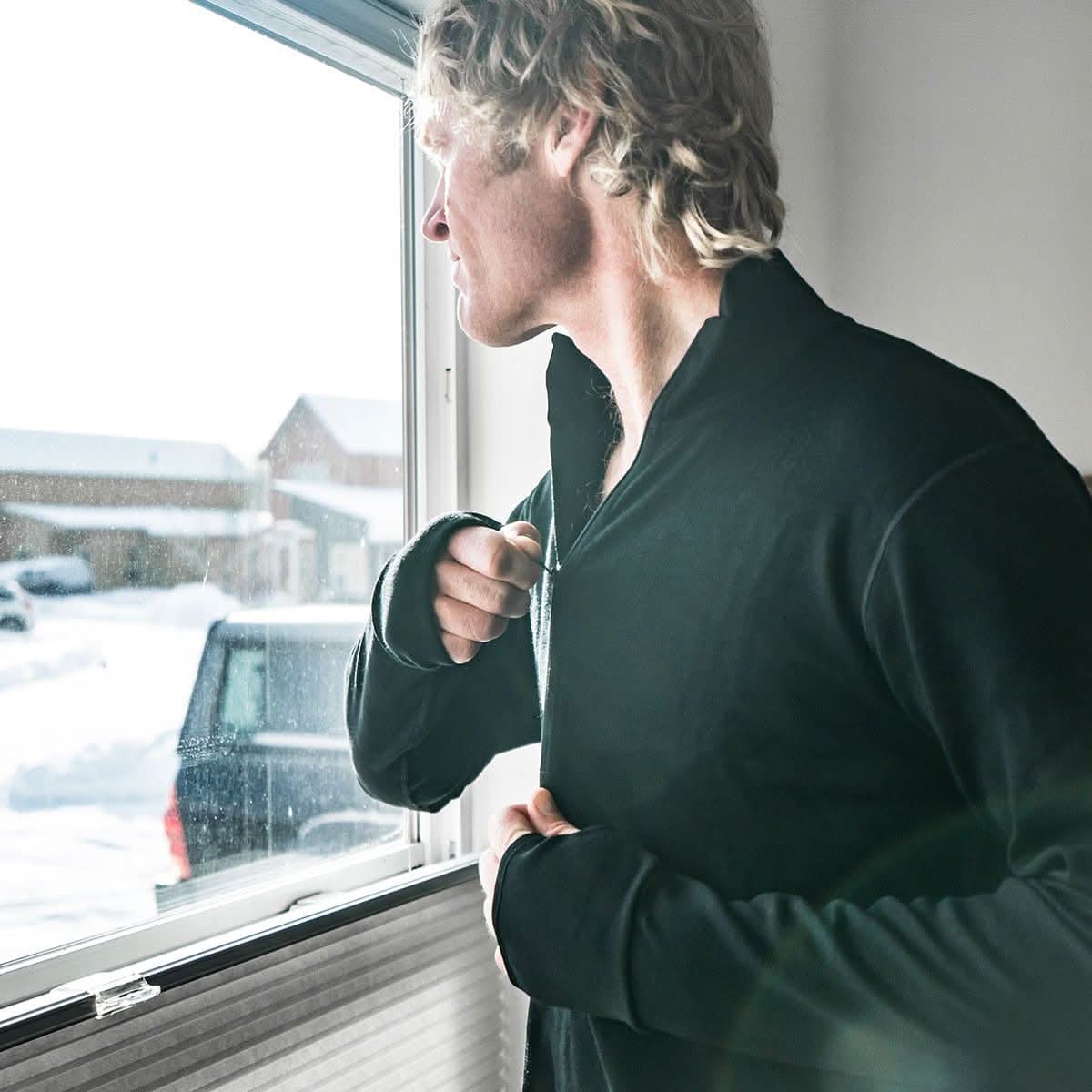 Minus33 | Heavyweight Men's Wool 1/4 Zip - 100% Merino Wool
