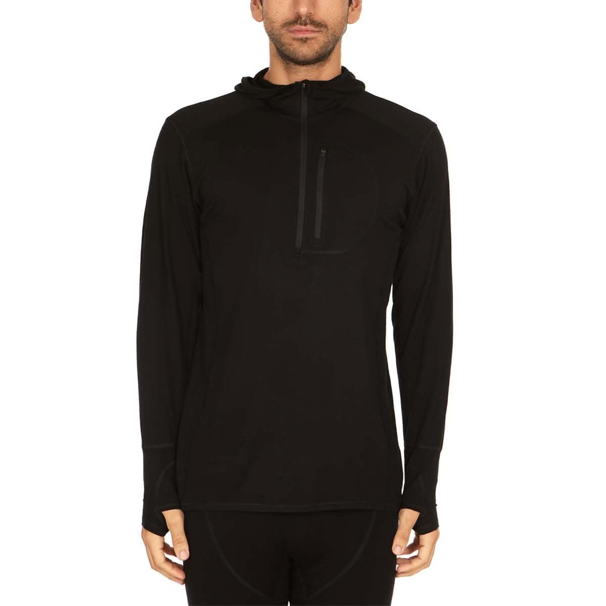 Minus33 | Men's Wool 1/4 Zip Merino Sun Hoodie - Microweight