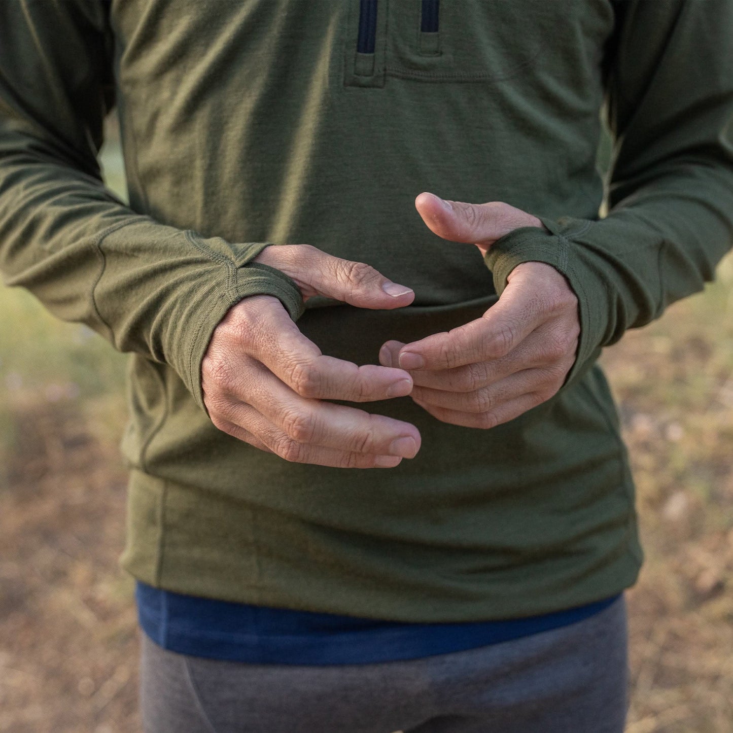 Minus33 | Men's Wool 1/4 Zip Merino Sun Hoodie - Microweight