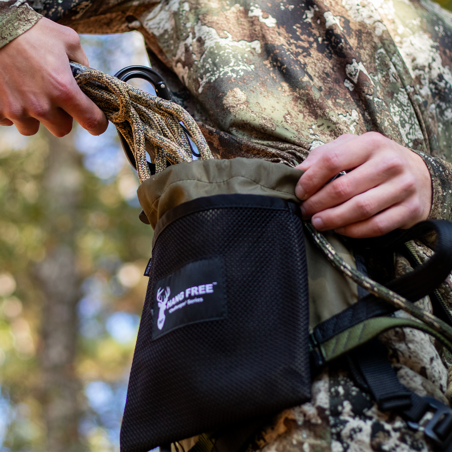 Hang Free | 8mm Predator™ Deluxe Sewn Tree Tether & Lineman's Belts