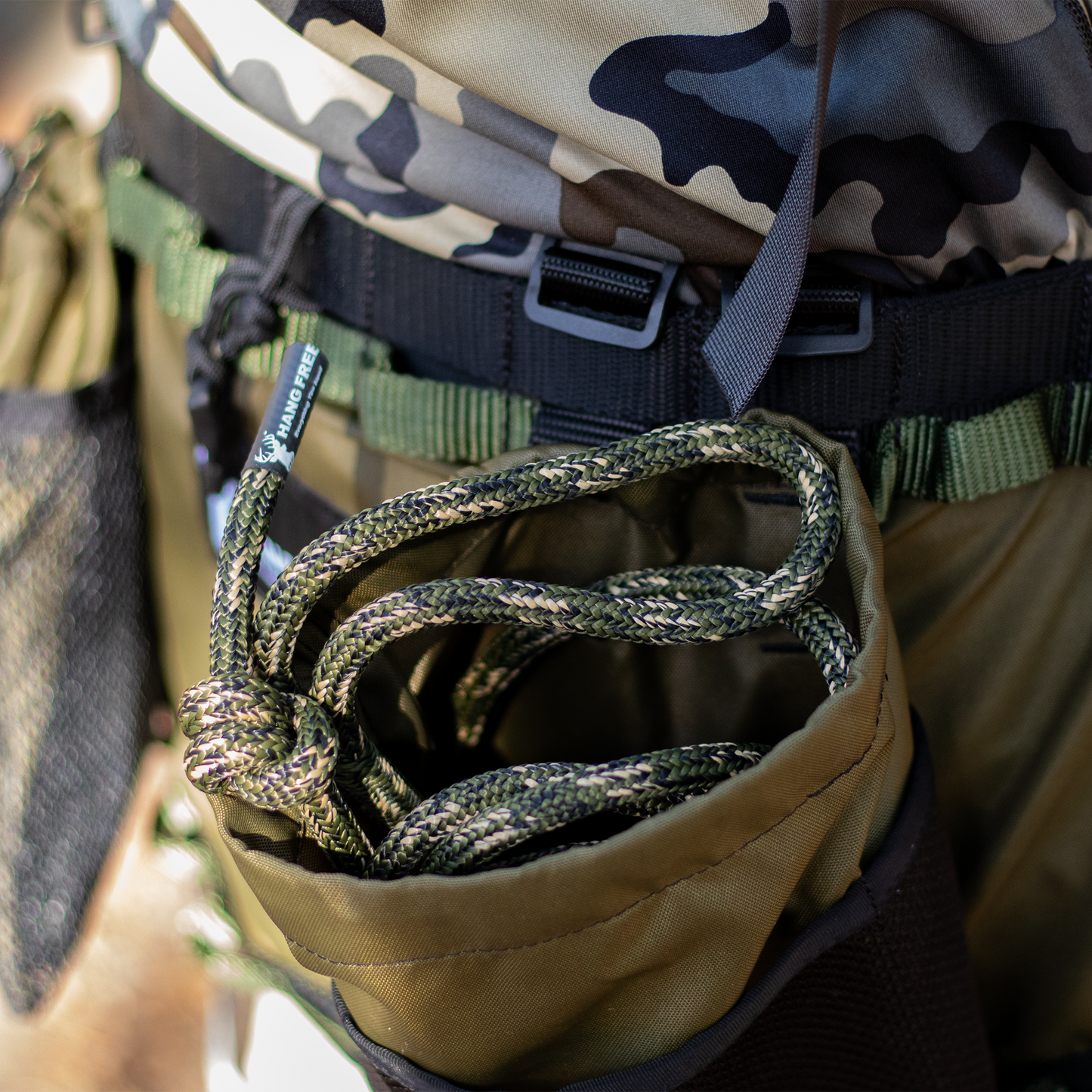 Hang Free | 8mm Predator™ Deluxe Sewn Tree Tether & Lineman's Belts
