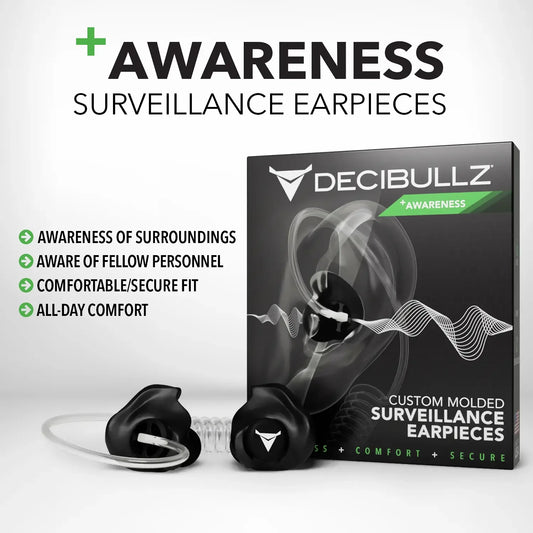 Decibullz | +Awareness Custom Molded Two-Way Surveillance Acoustic Tube Headset (Motorola)