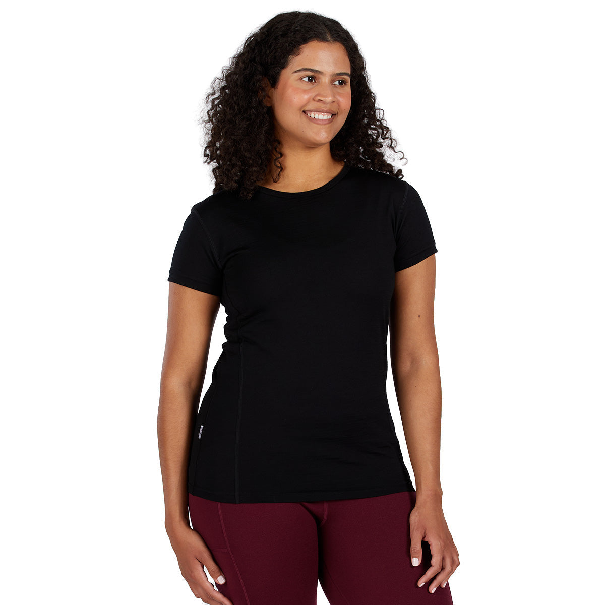 Lightweight Women's T-Shirt Crew Top - 100% Merino Wool