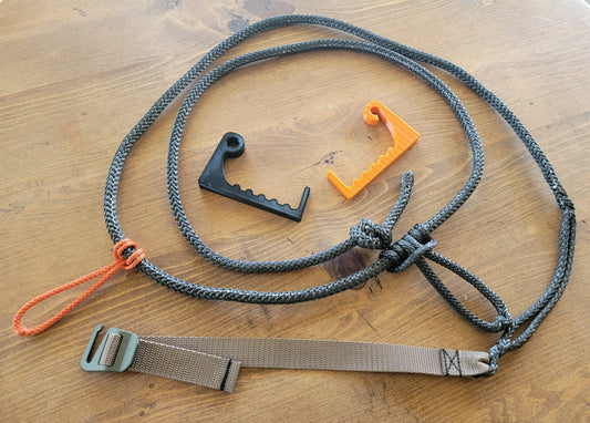 Custom Amsteel Products | 1/4" AmSteel Tether with Tether Bow Hanger WEBBING Package