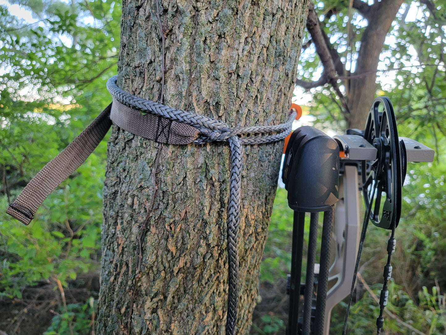 Custom Amsteel Products | 1/4" AmSteel Tether with Tether Bow Hanger WEBBING Package