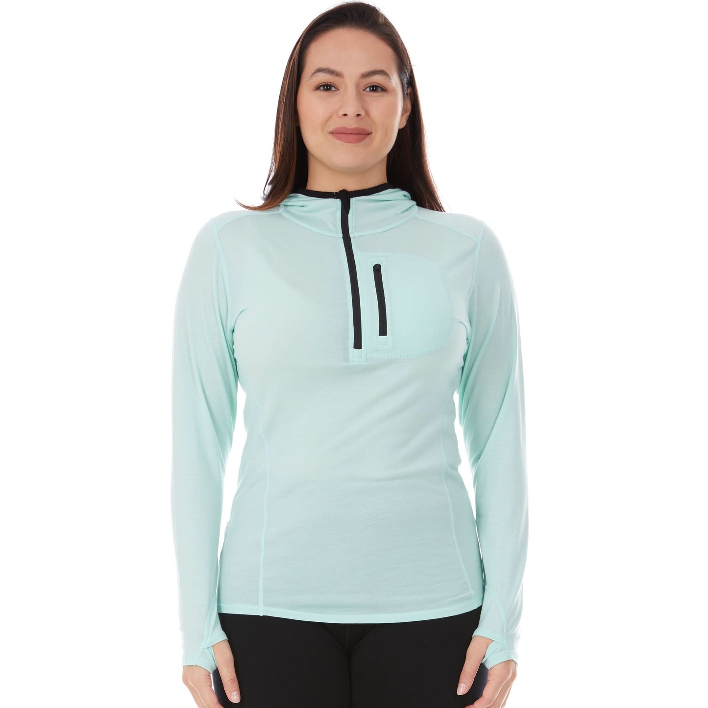 Minus33 | Women's 1/4 Zip Merino Sun Hoodie - Microweight