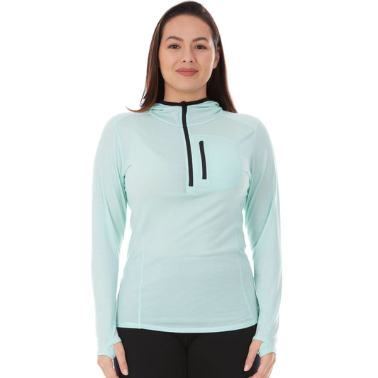 Minus33 | Women's 1/4 Zip Merino Sun Hoodie - Microweight