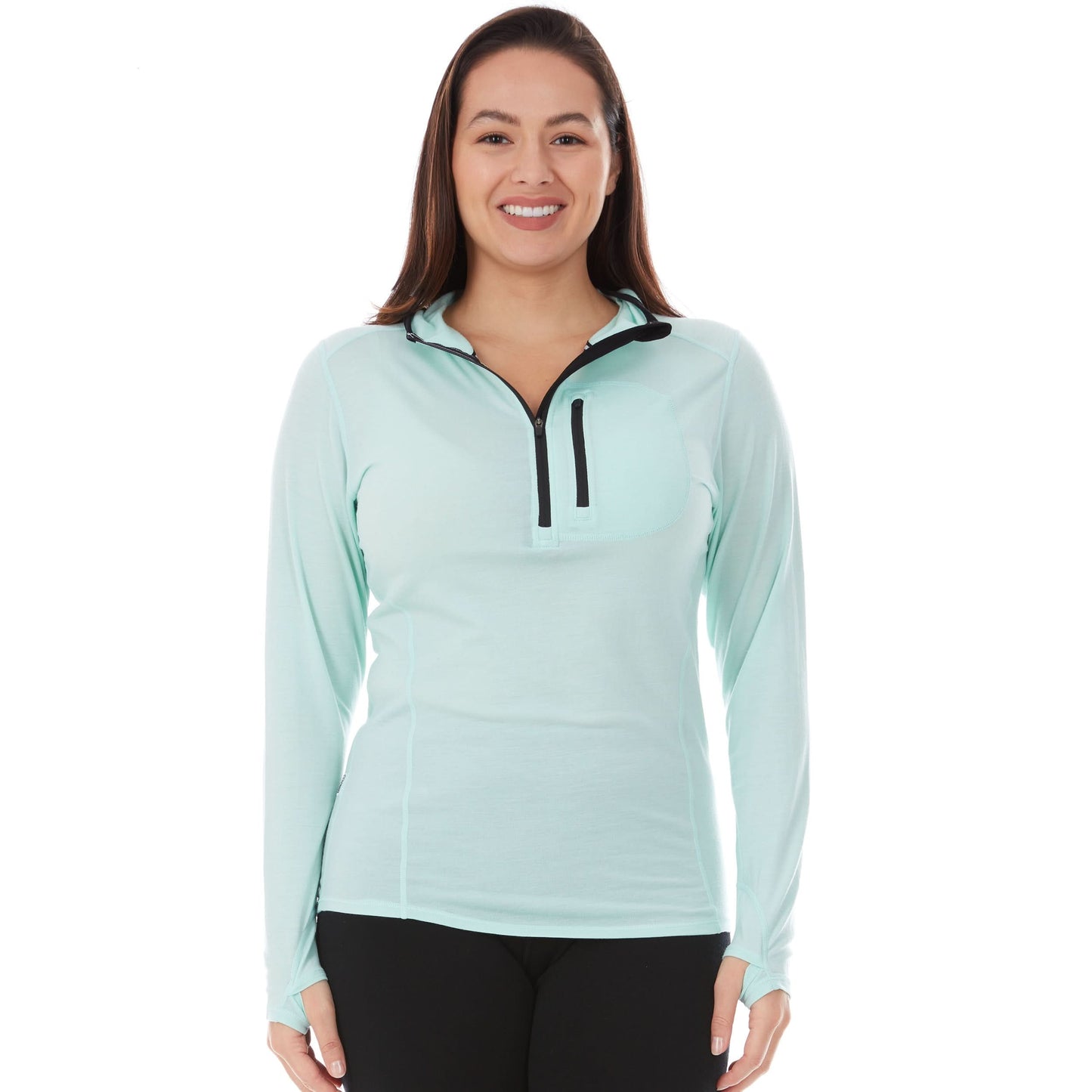 Minus33 | Women's 1/4 Zip Merino Sun Hoodie - Microweight
