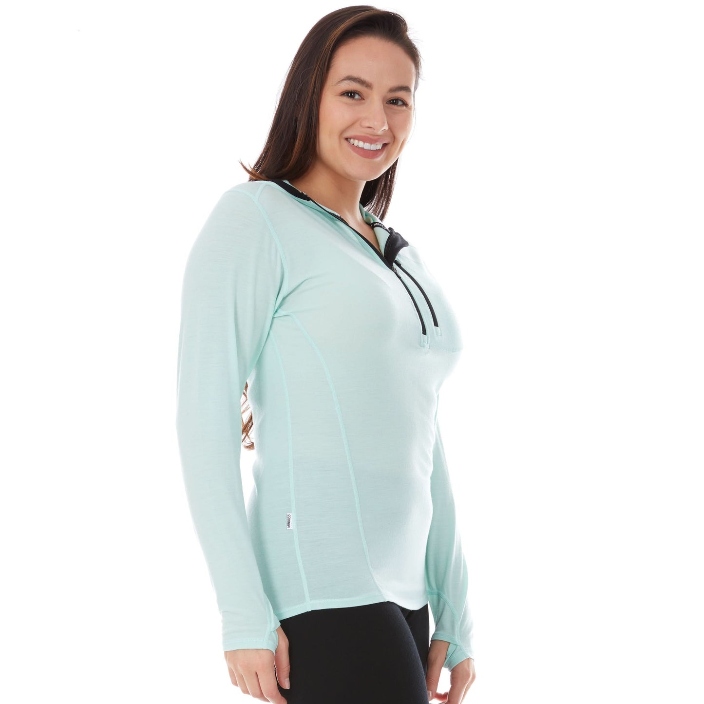 Minus33 | Women's 1/4 Zip Merino Sun Hoodie - Microweight