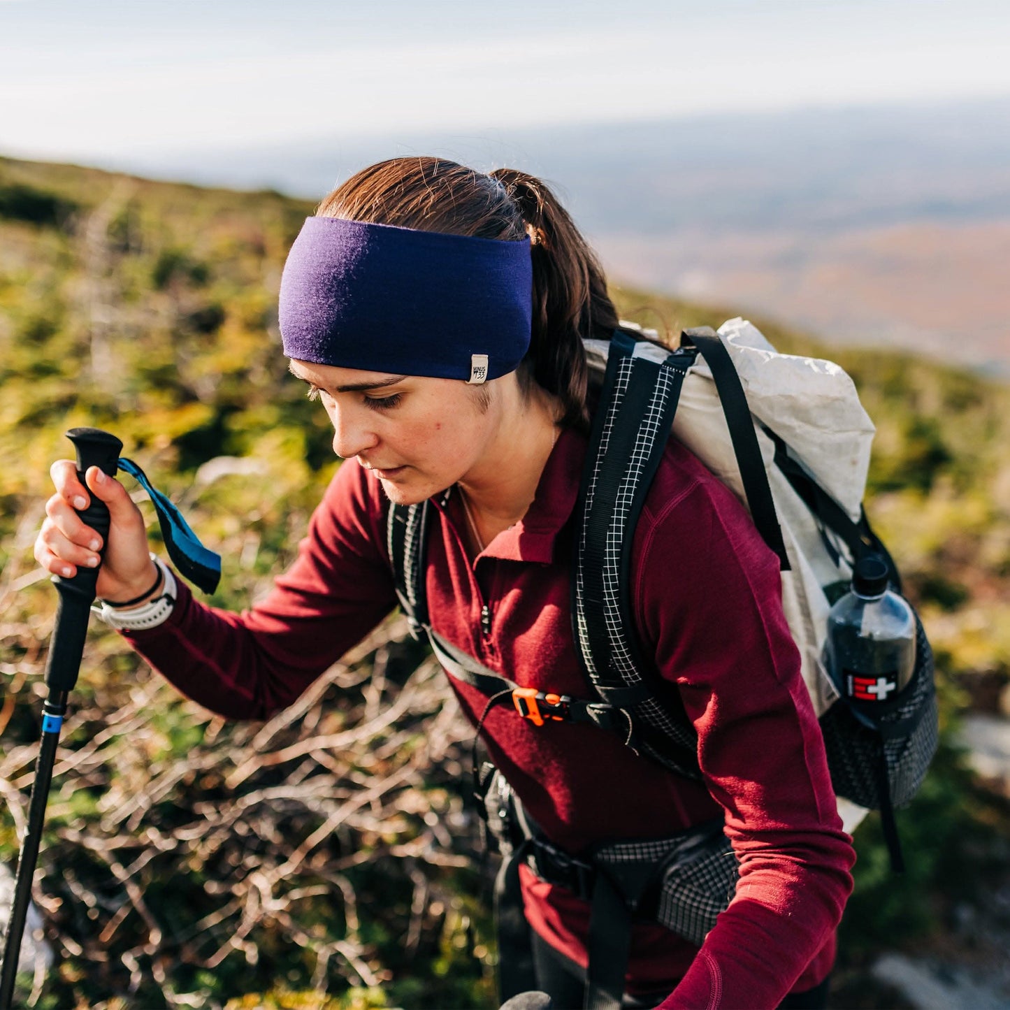 Minus33 | Midweight Reversible Wool Headband  - 100% Merino Wool