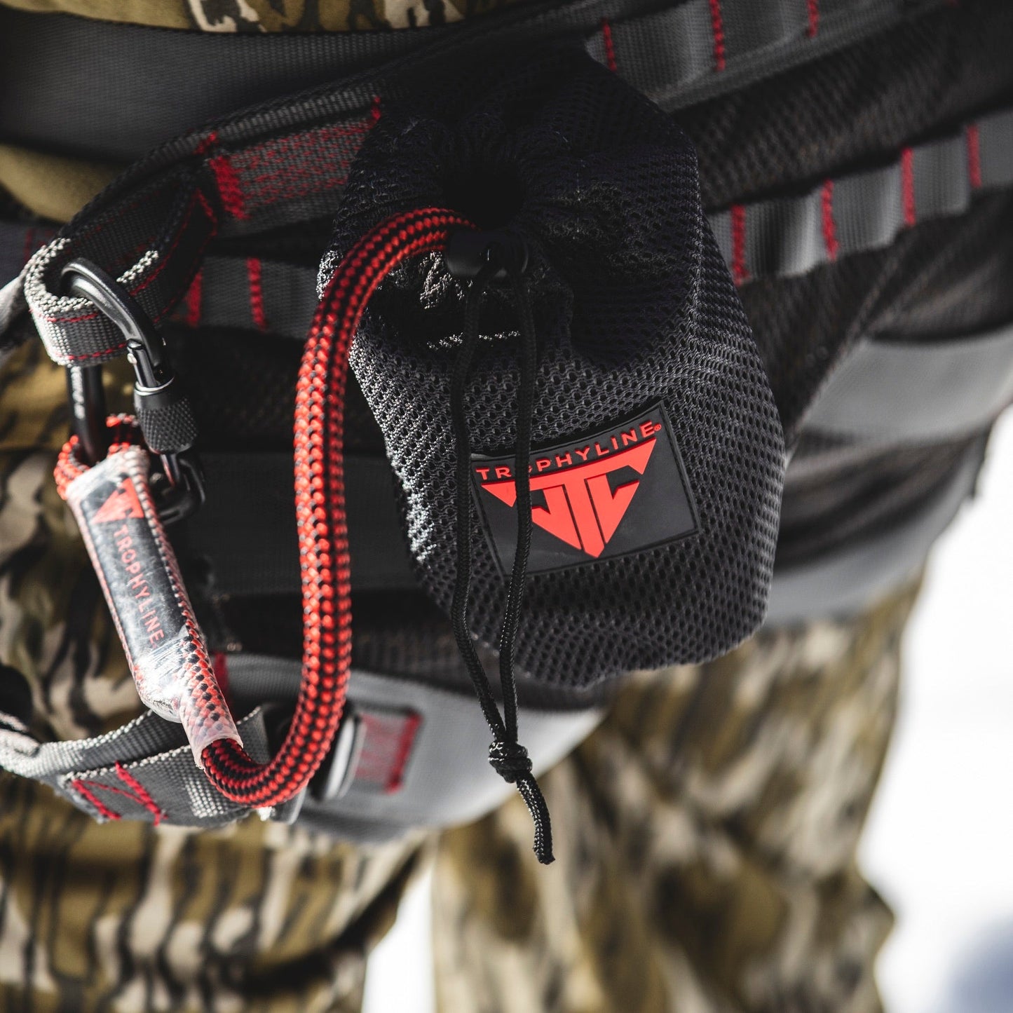 Trophyline | Grey Round Accessory Pouch