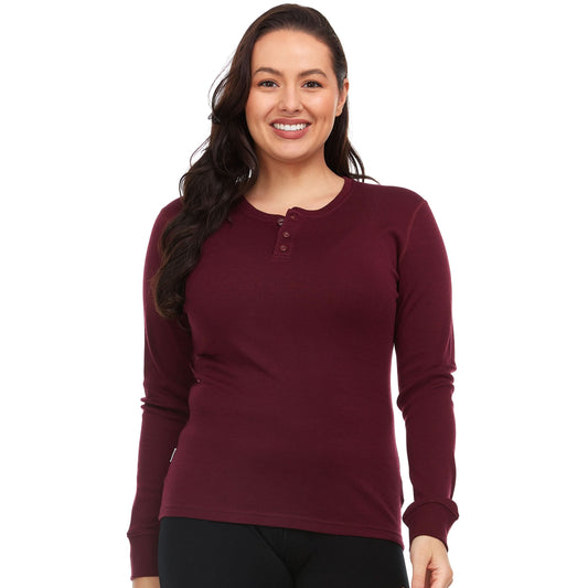 Minus33 | Women's Midweight Merino Wool Henley | 100% Merino Wool