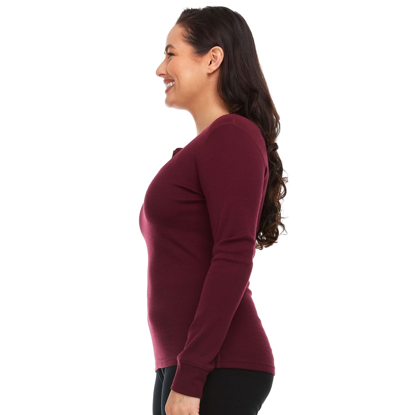 Minus33 | Women's Midweight Merino Wool Henley | 100% Merino Wool