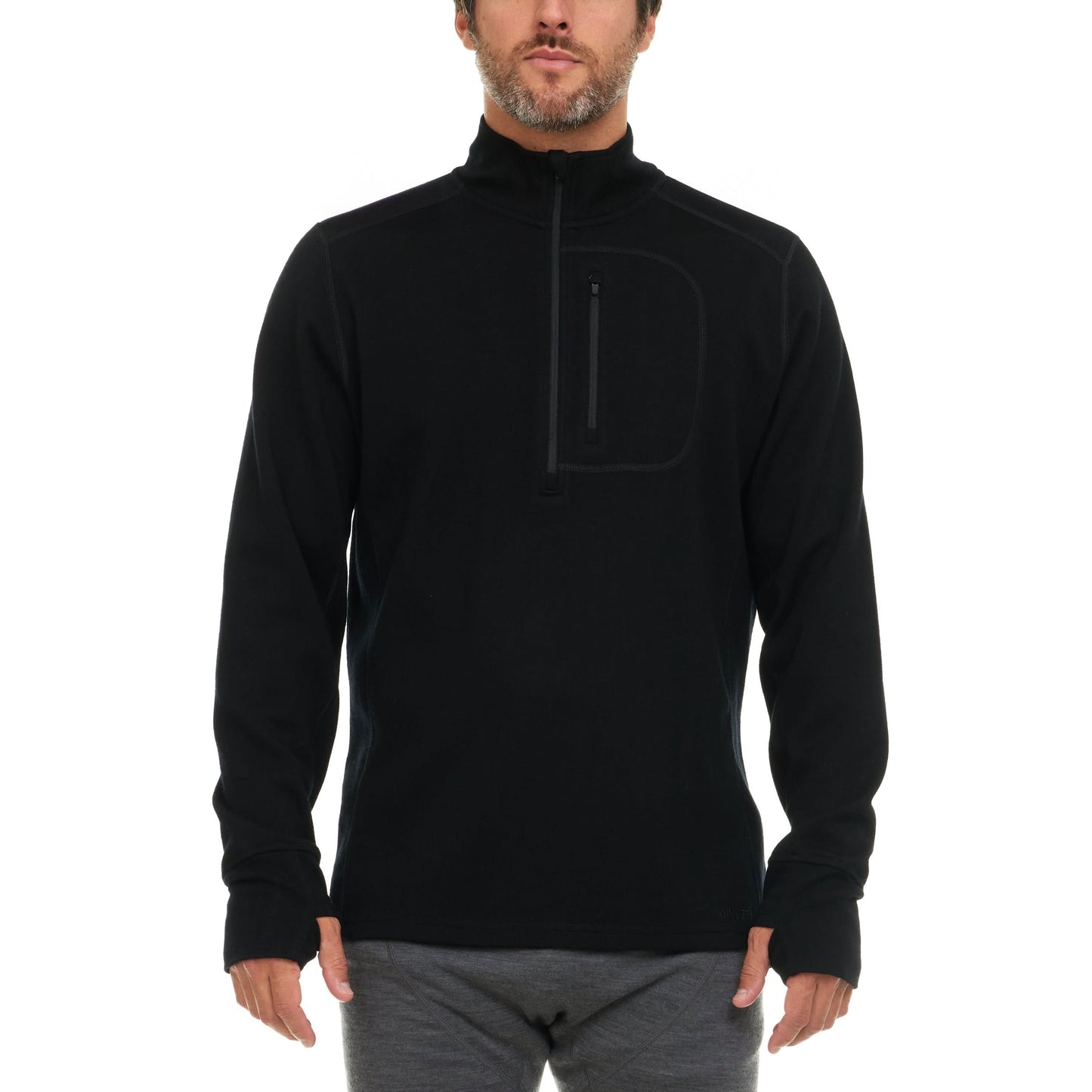 Minus33 | Heavyweight Men's Wool 1/4 Zip - 100% Merino Wool