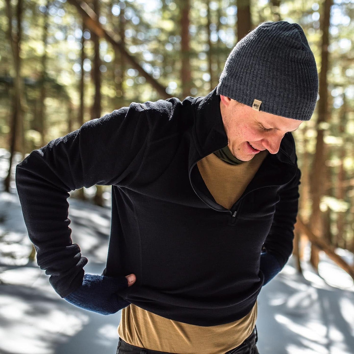Minus33 | Heavyweight Men's Wool 1/4 Zip - 100% Merino Wool
