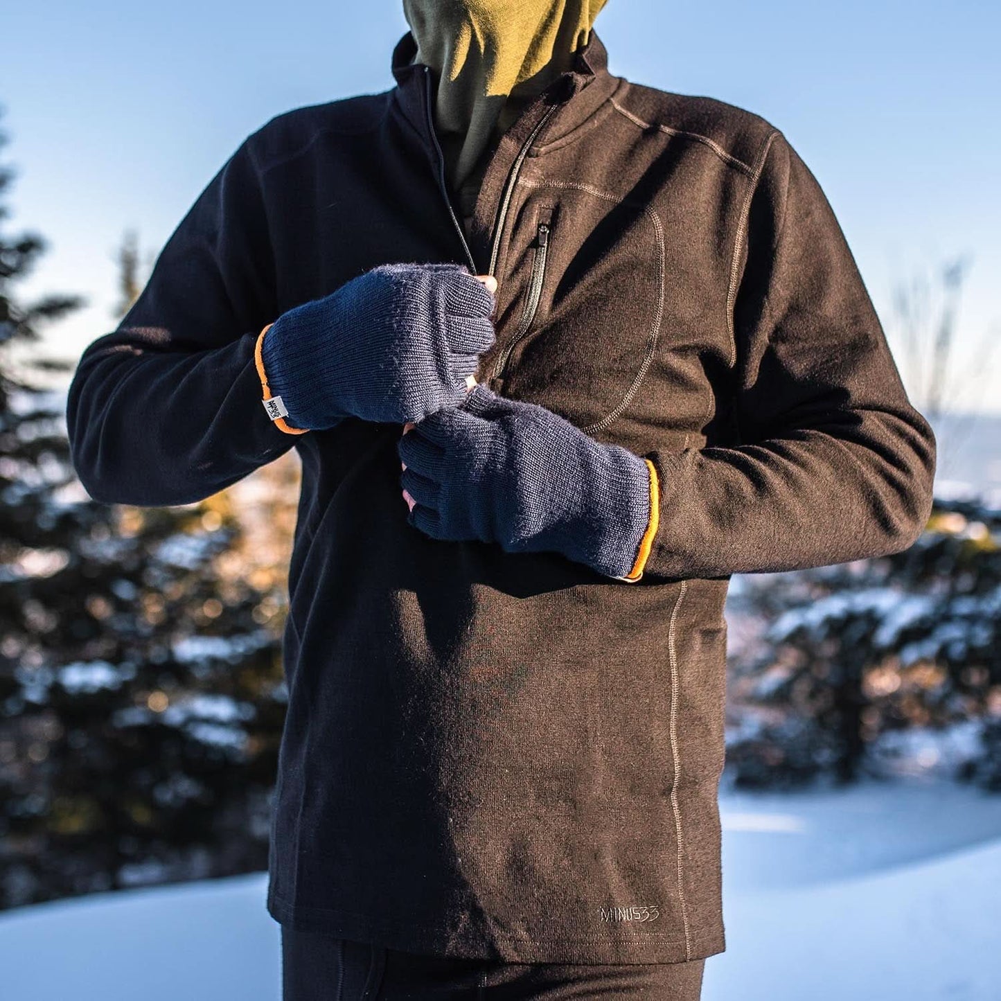 Minus33 | Heavyweight Men's Wool 1/4 Zip - 100% Merino Wool