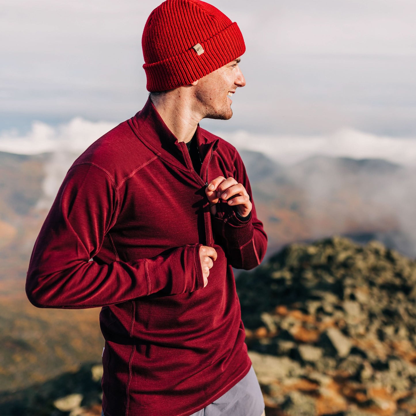 Minus33 | Midweight Men's Wool 1/4 Zip -  100% Merino Wool