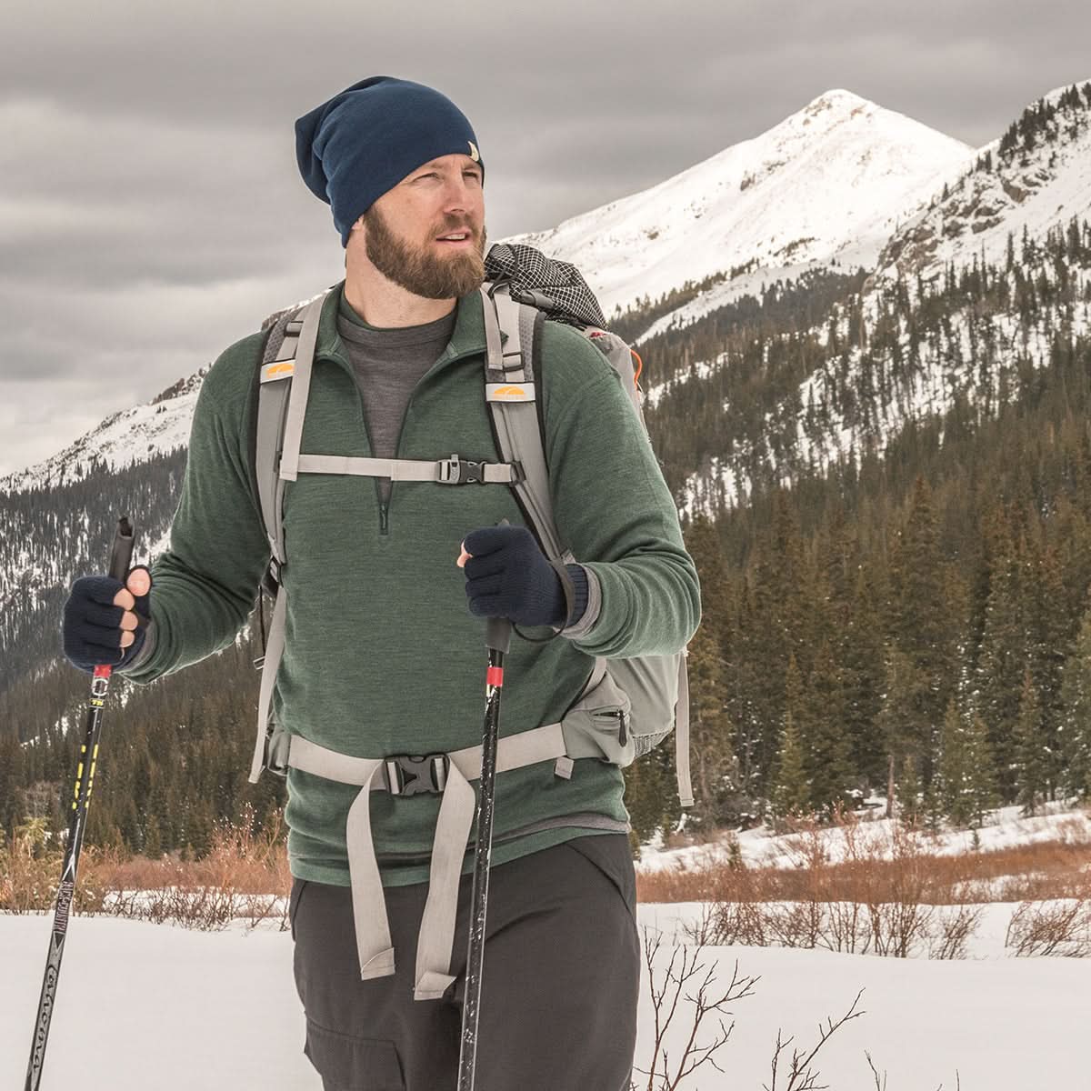 Minus33 | Midweight Men's Wool 1/4 Zip -  100% Merino Wool