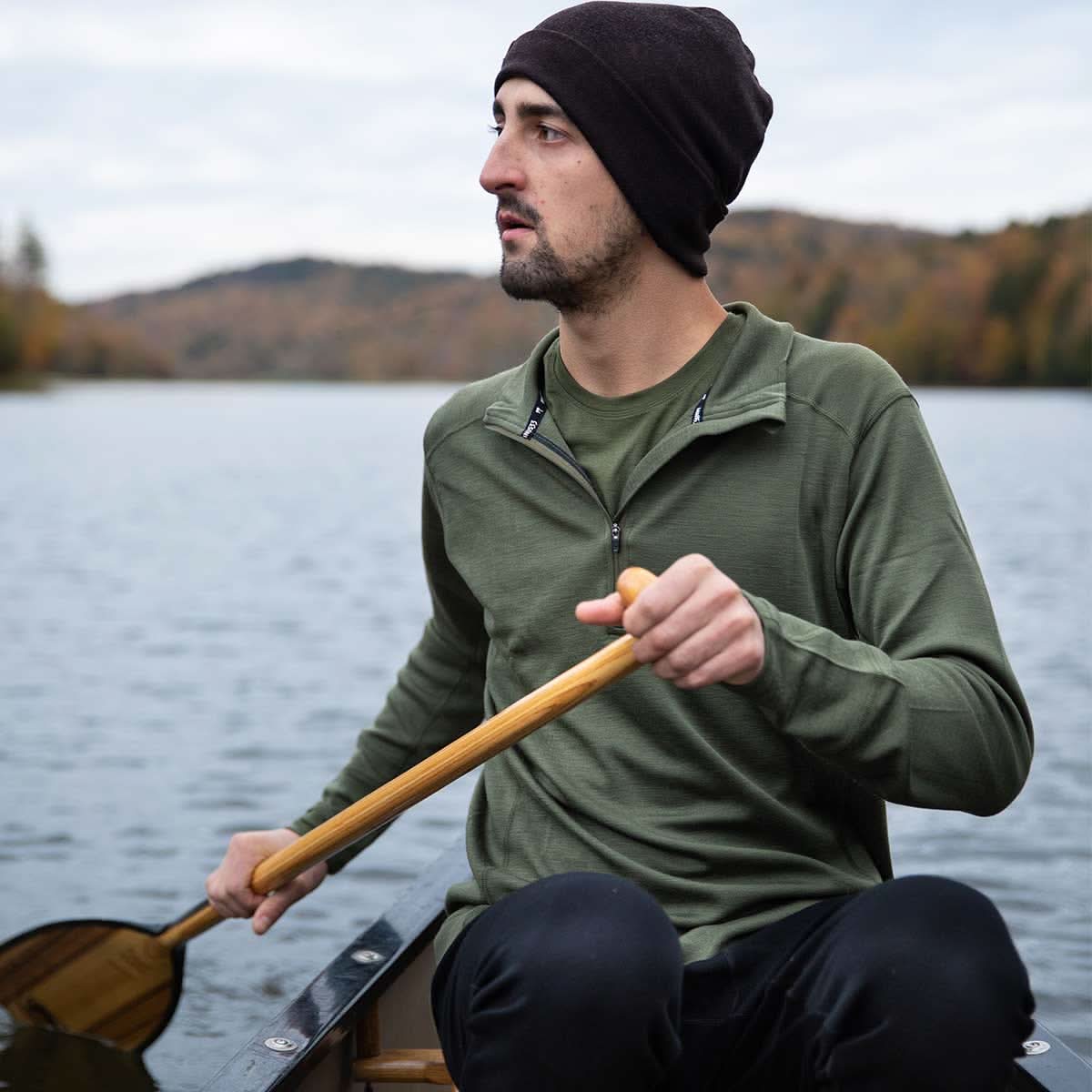 Minus33 | Midweight Men's Wool 1/4 Zip -  100% Merino Wool