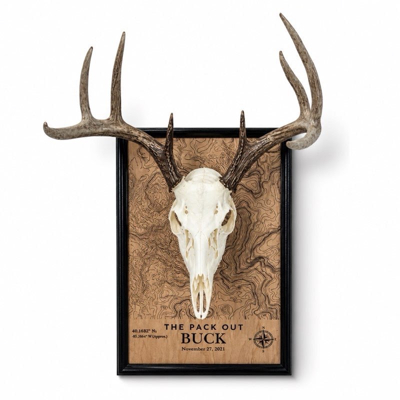 818 Topo Mounts | Custom Topographic European Mount Plaques