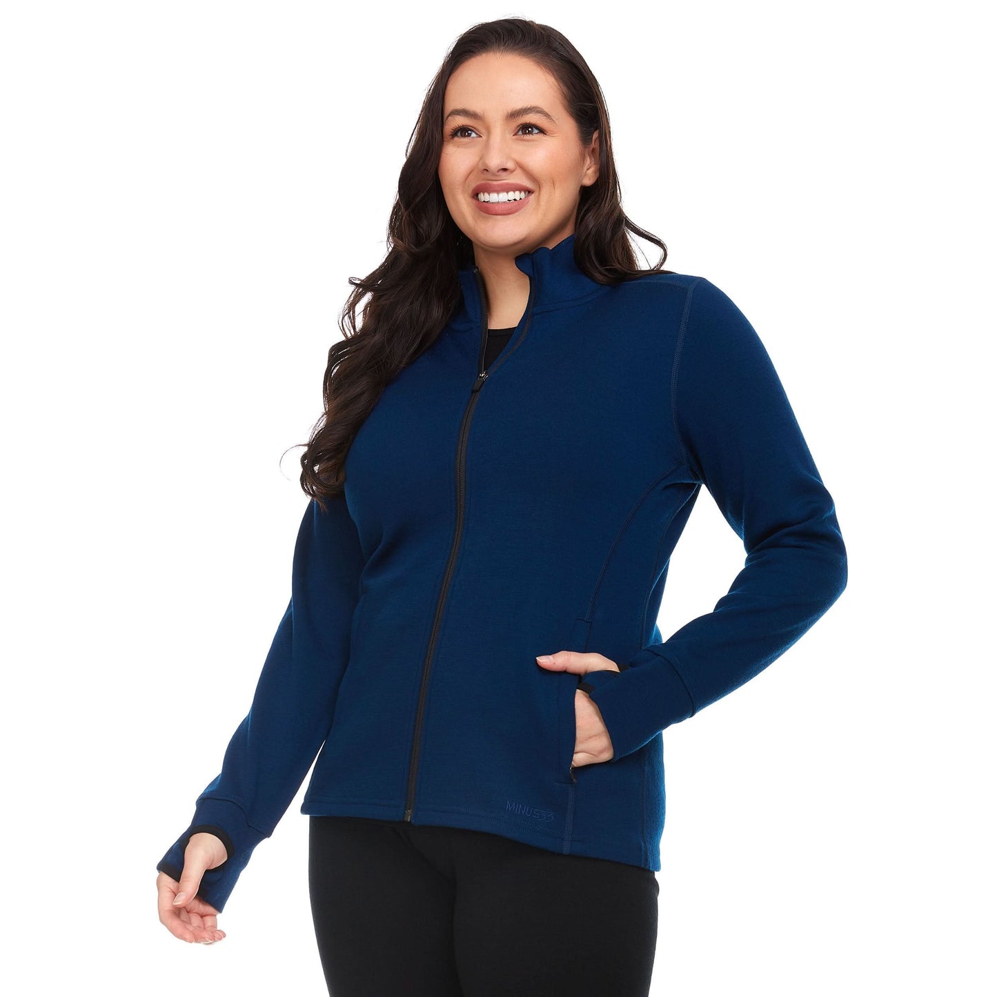 Minus33 | Women's Heavyweight Wool Full-Zip Sweater Top - 100% Merino Wool