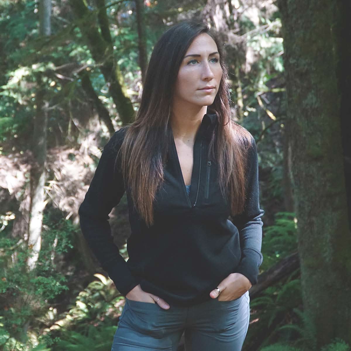 Minus33 | Women's Heavyweight Wool 1/4 Zip Top - 100% Merino Wool