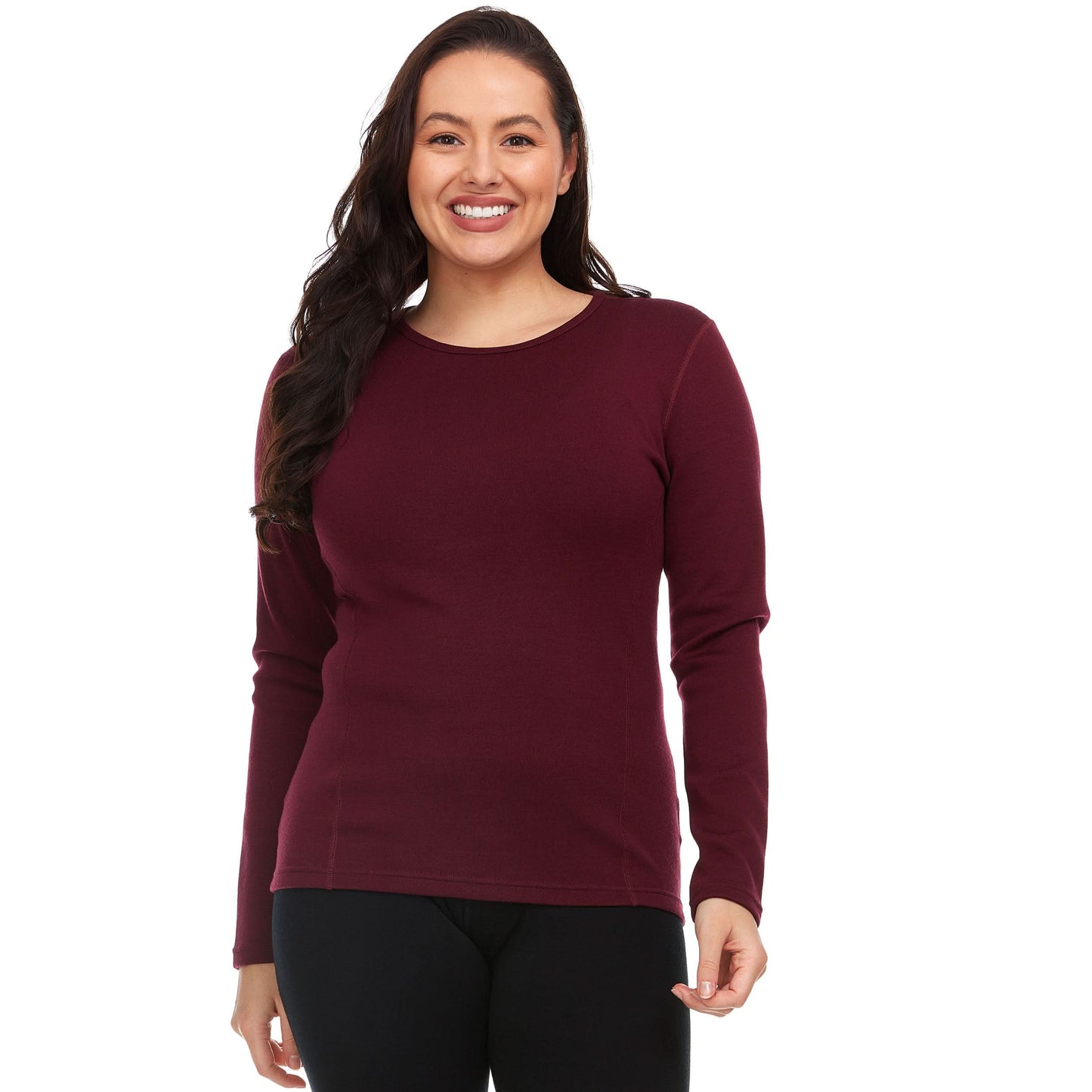 Minus33 | Heavyweight Women's Wool Crew Top Thermal Base Layer - 100% Merino Wool