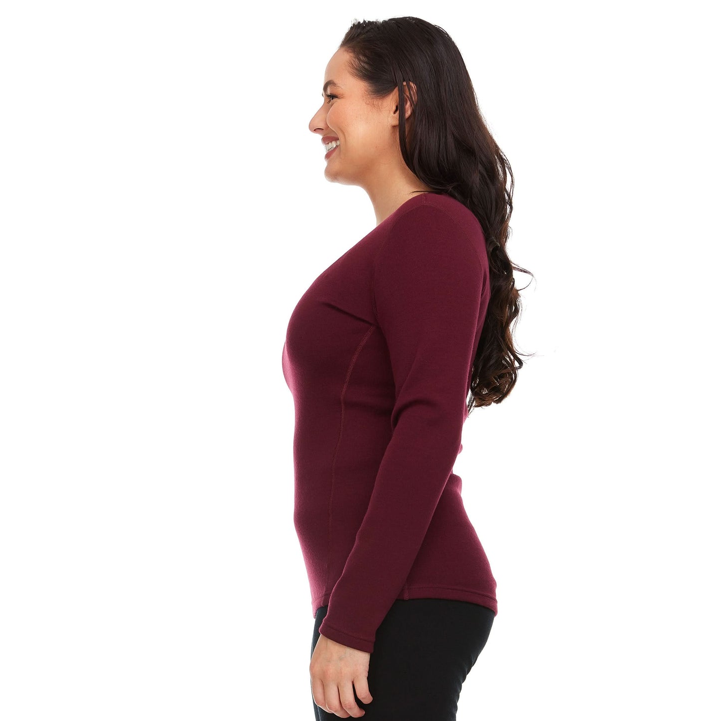 Minus33 | Heavyweight Women's Wool Crew Top Thermal Base Layer - 100% Merino Wool