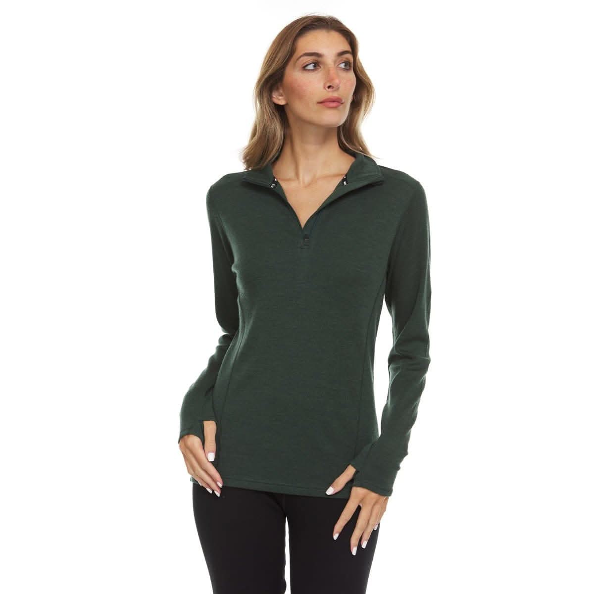 Minus33 | Midweight Women's Wool 1/4 Zip - 100% Merino Wool