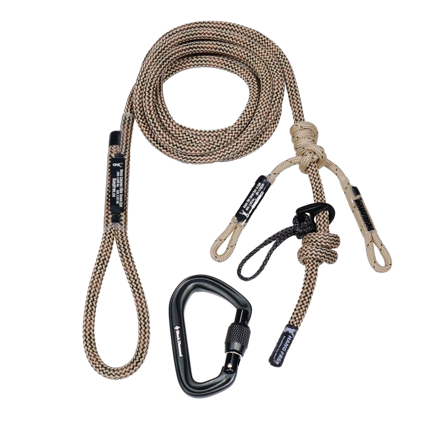 Hang Free | 9mm 'Ghost' Standard Sewn Tree Tether & Lineman's Belts.