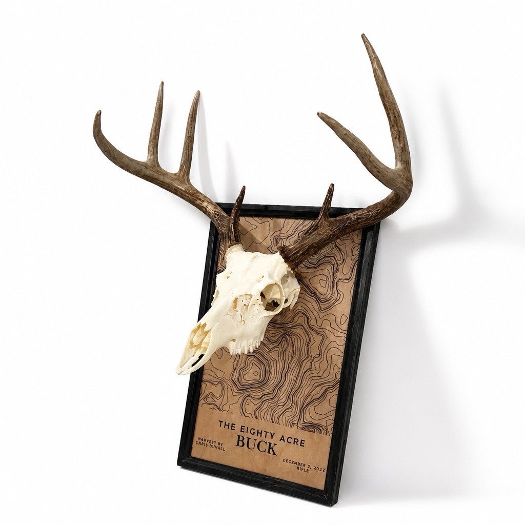 818 Topo Mounts | Custom Topographic European Mount Plaques