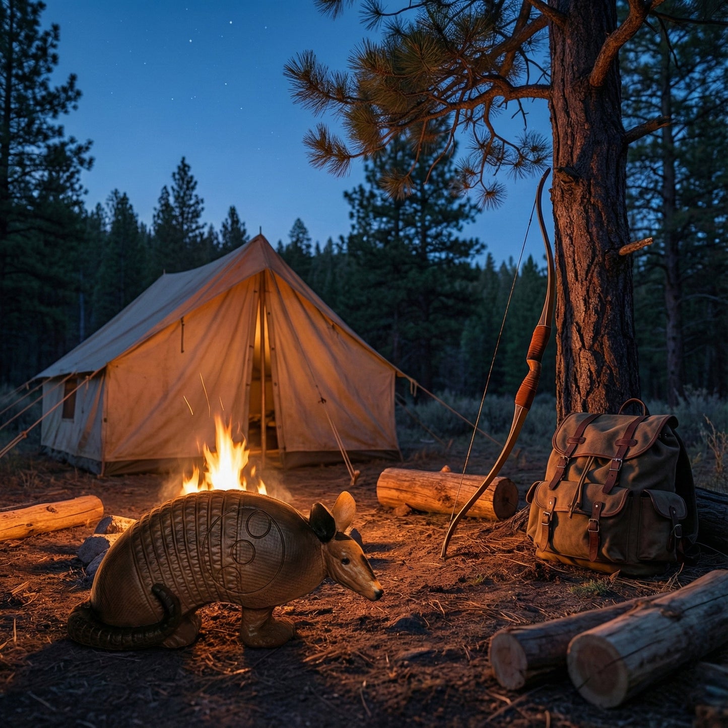 Big Shot Targets | Real Wild Competition Armadillo Archery Target with EZ Pull Foam