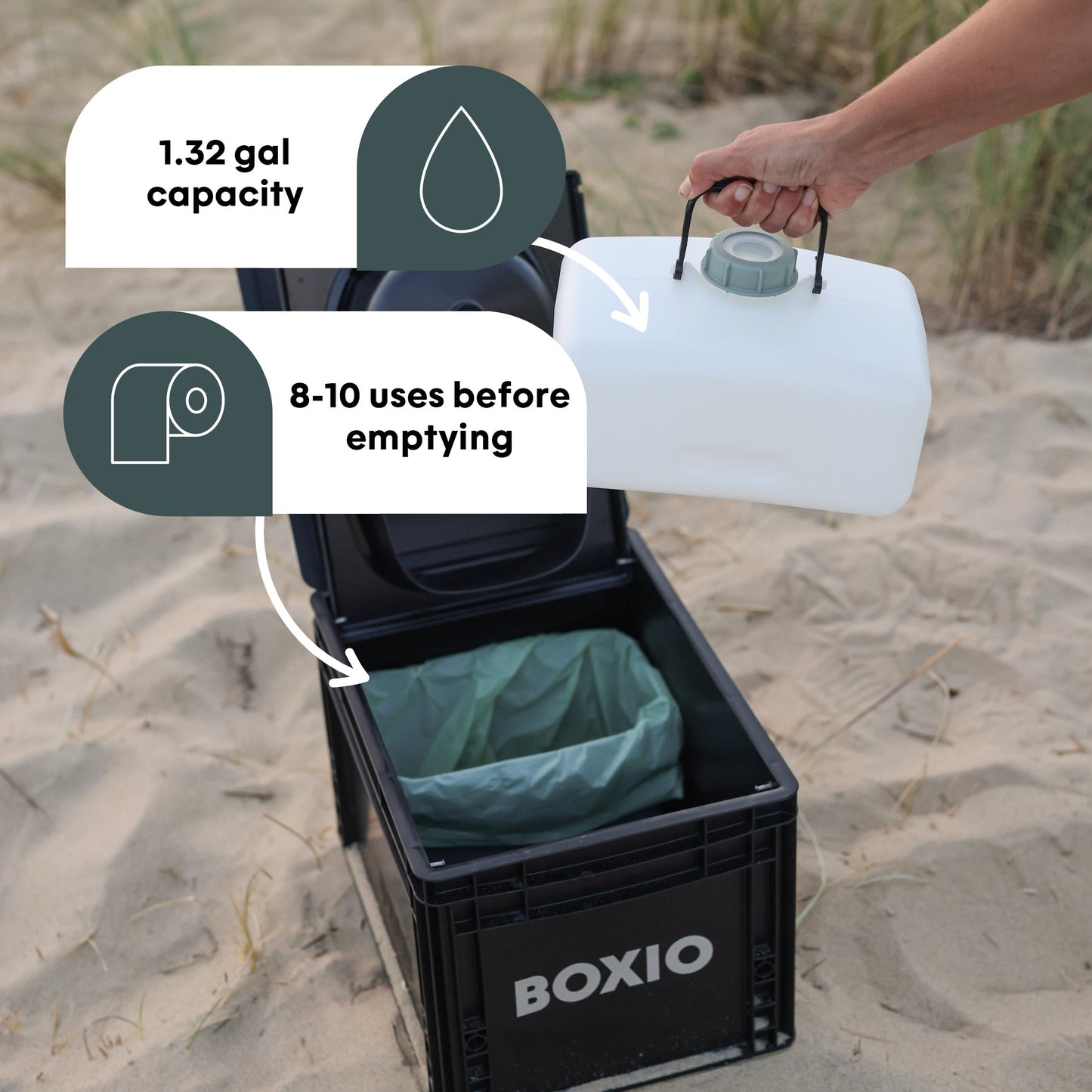 Boxio | Composting Toilet Starter Kit | BOXIO - TOILET MAX+