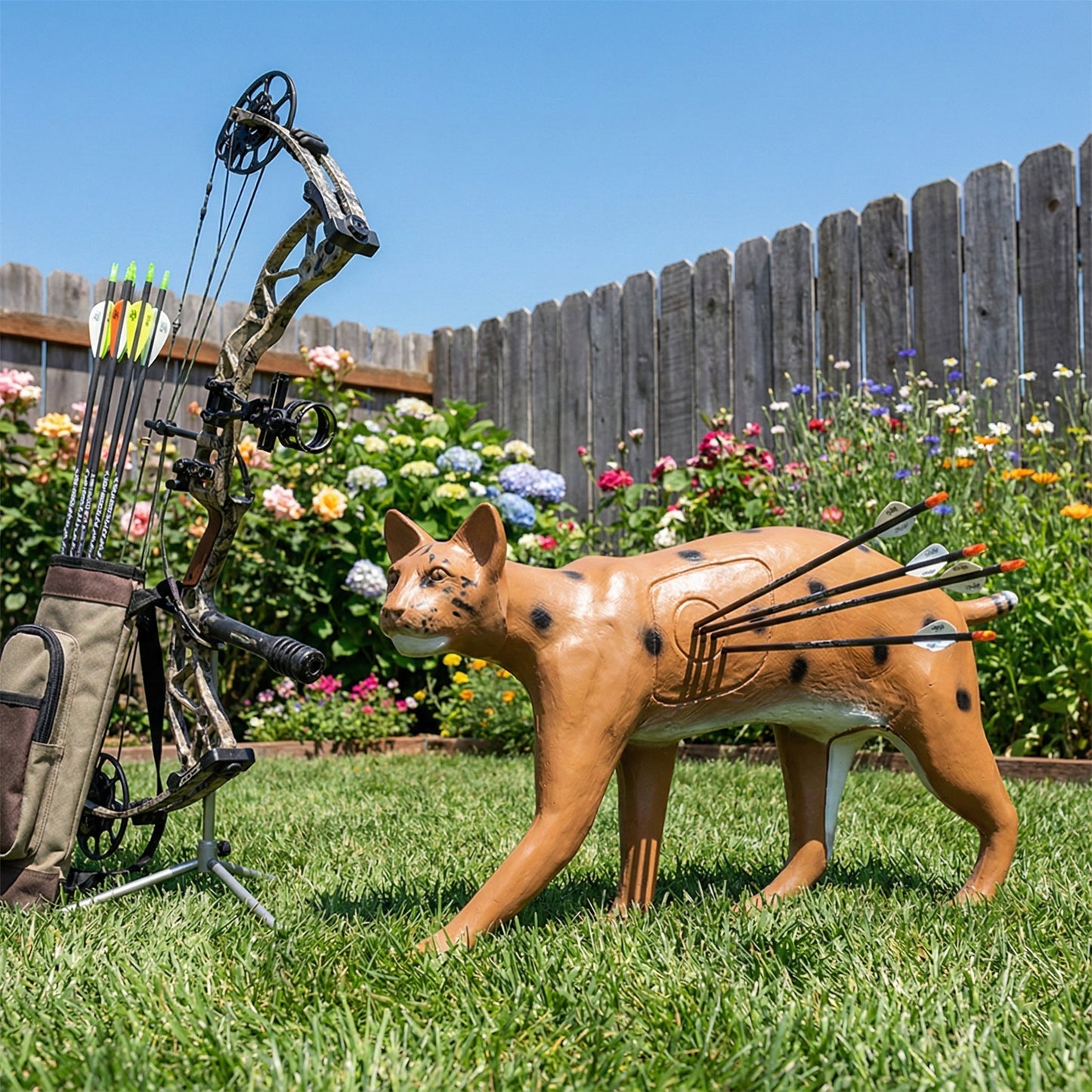 Big Shot Targets | Real Wild 3D Competition Bobcat Archery Target with EZ Pull Foam