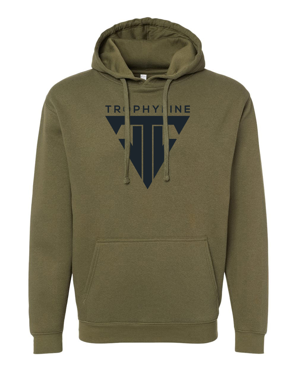Trophyline | Olive Logo Hoodie