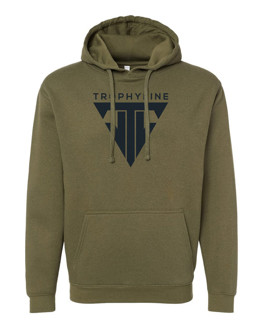 Trophyline | Olive Logo Hoodie