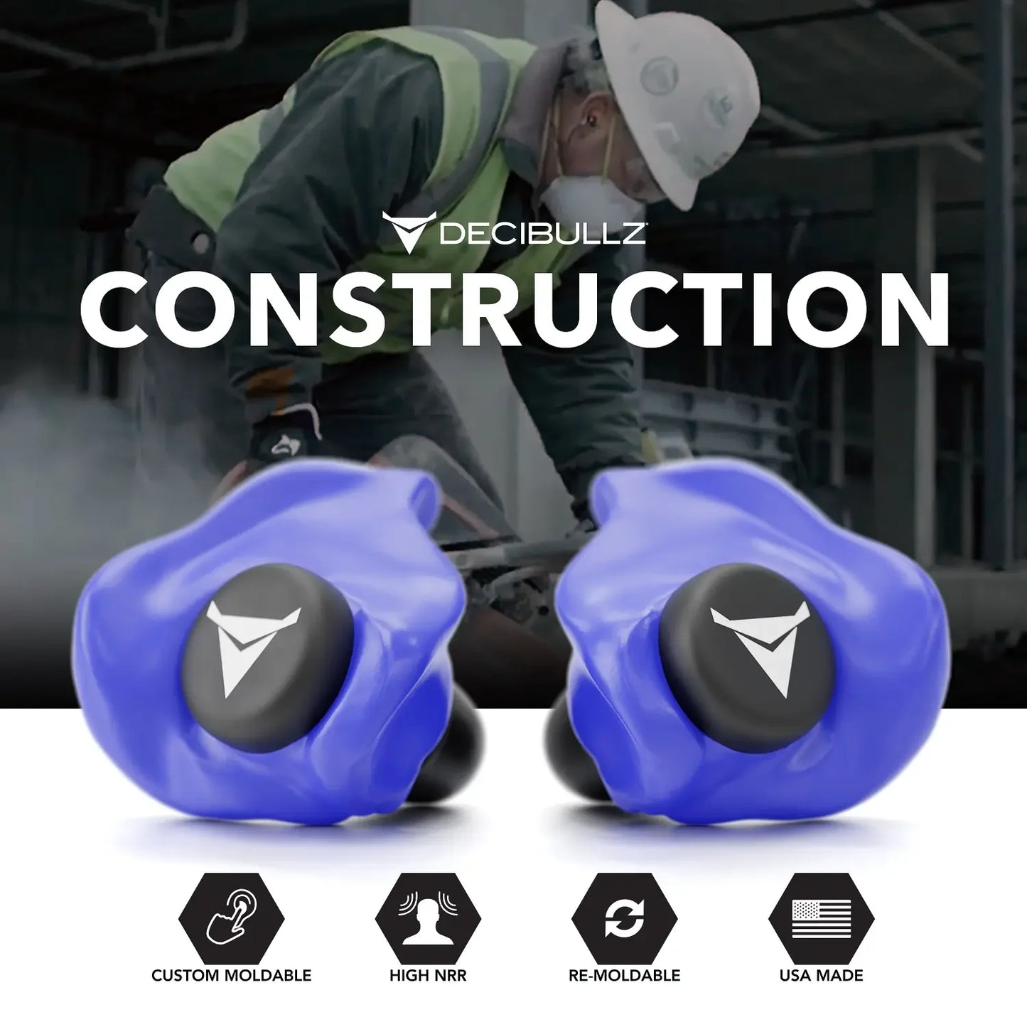Decibullz | Custom Molded Earplugs 31dB NRR