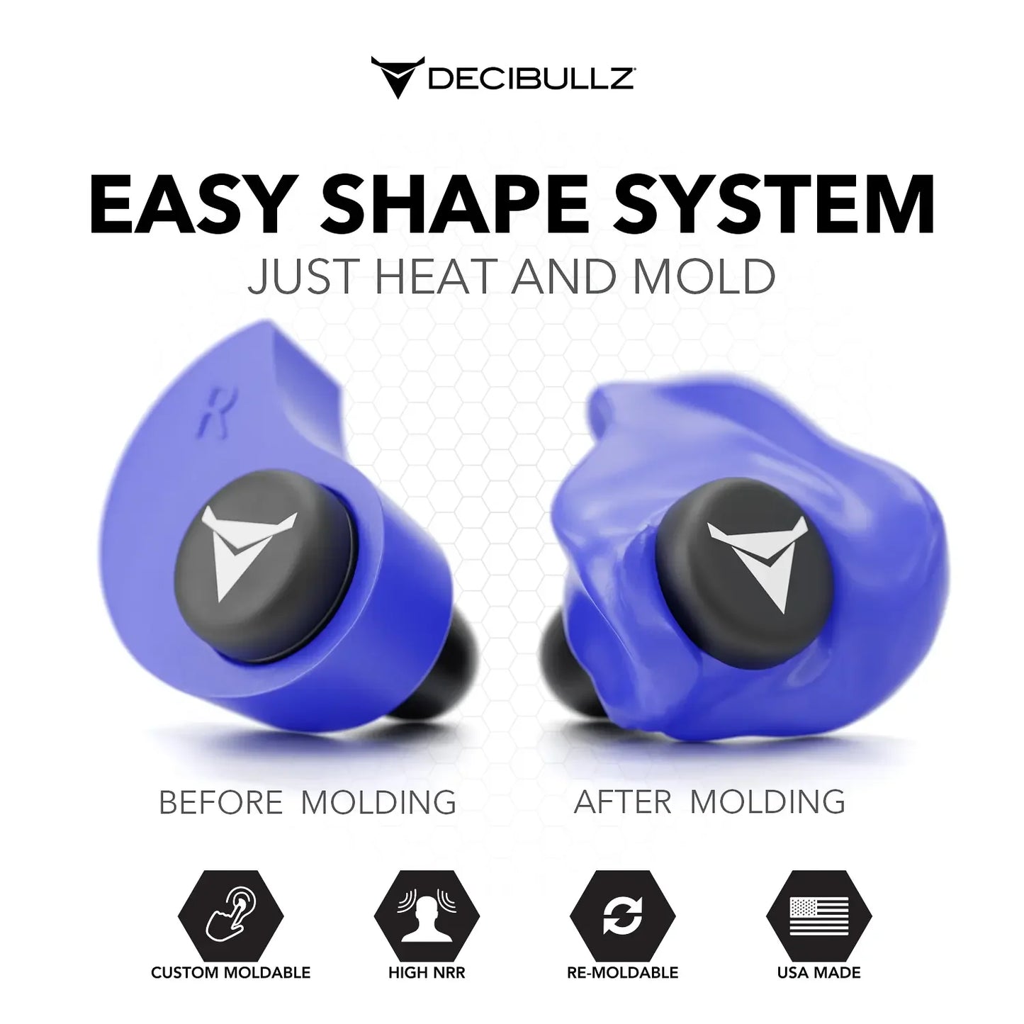 Decibullz | Custom Molded Earplugs 31dB NRR
