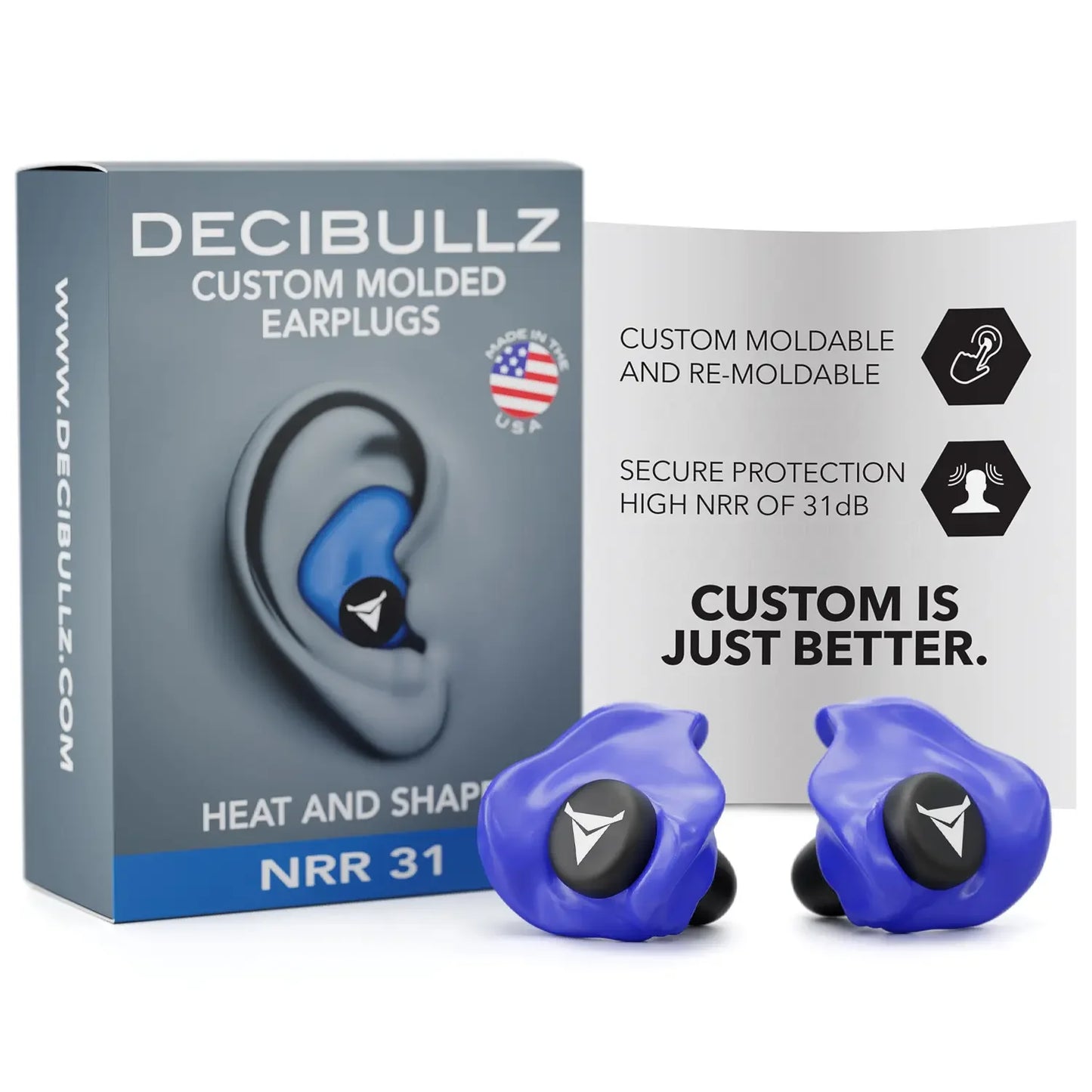 Decibullz | Custom Molded Earplugs 31dB NRR