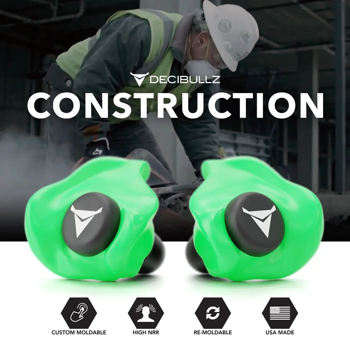 Decibullz | Custom Molded Earplugs 31dB NRR