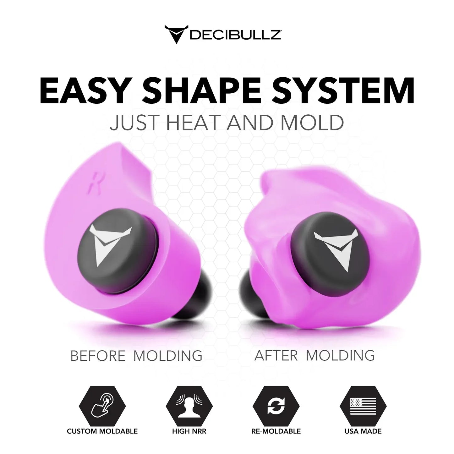 Decibullz | Custom Molded Earplugs 31dB NRR