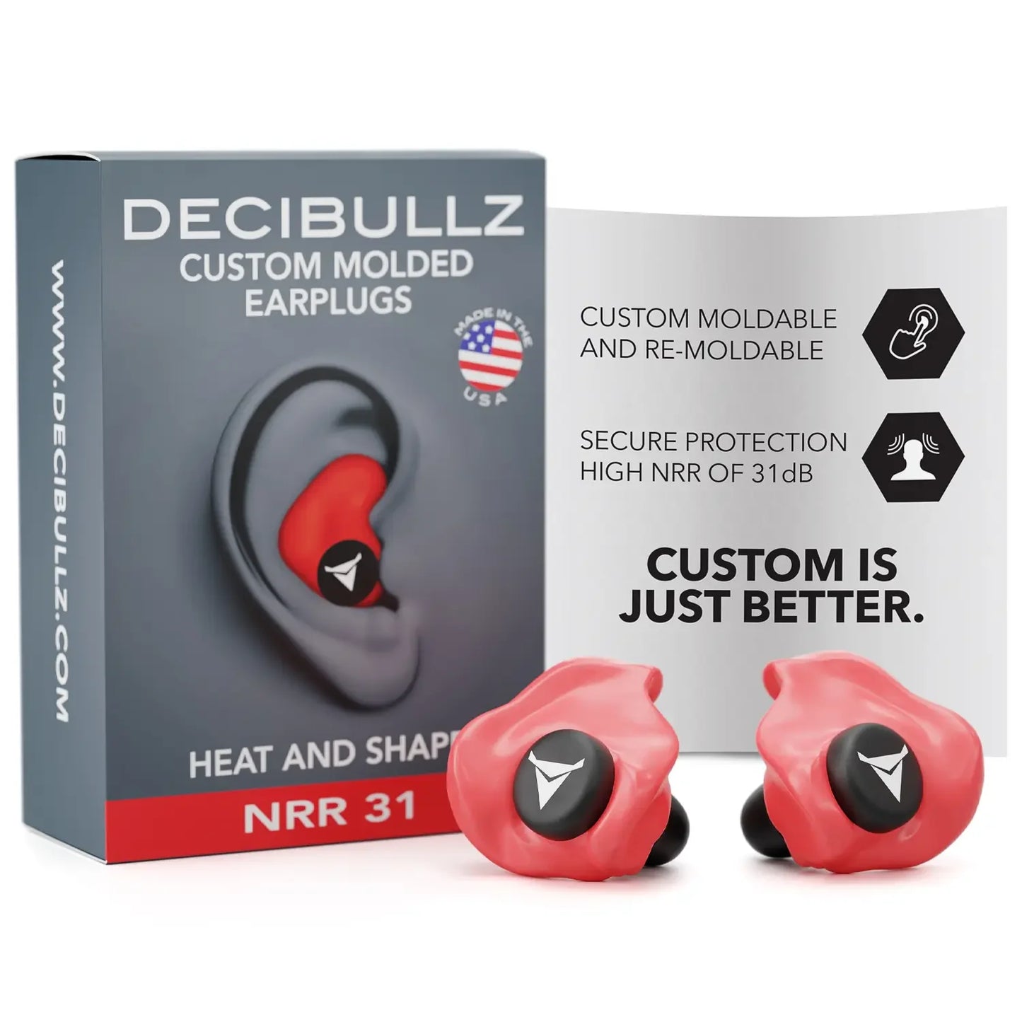 Decibullz | Custom Molded Earplugs 31dB NRR