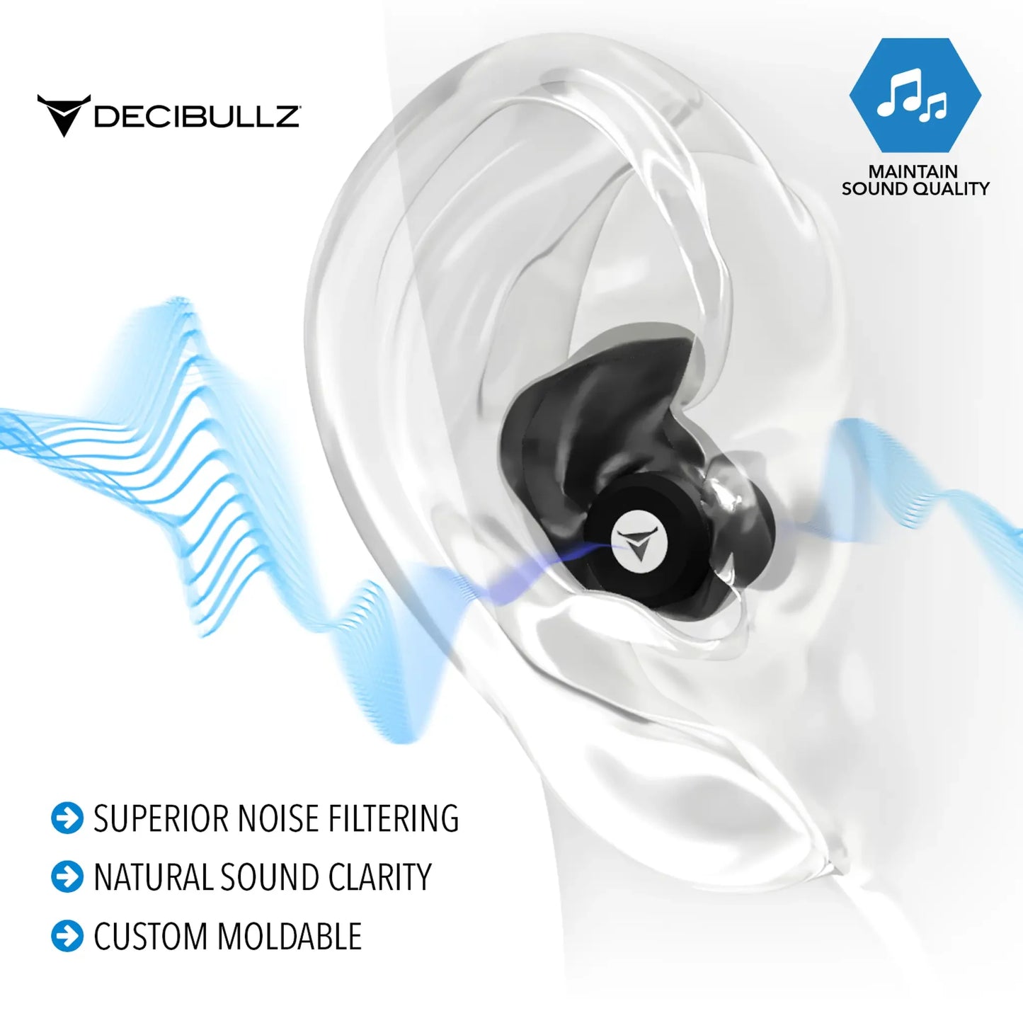 Decibullz | Custom Molded High-Fidelity Earplugs for Concerts, Musicians, Events, and Noise Sensitivity