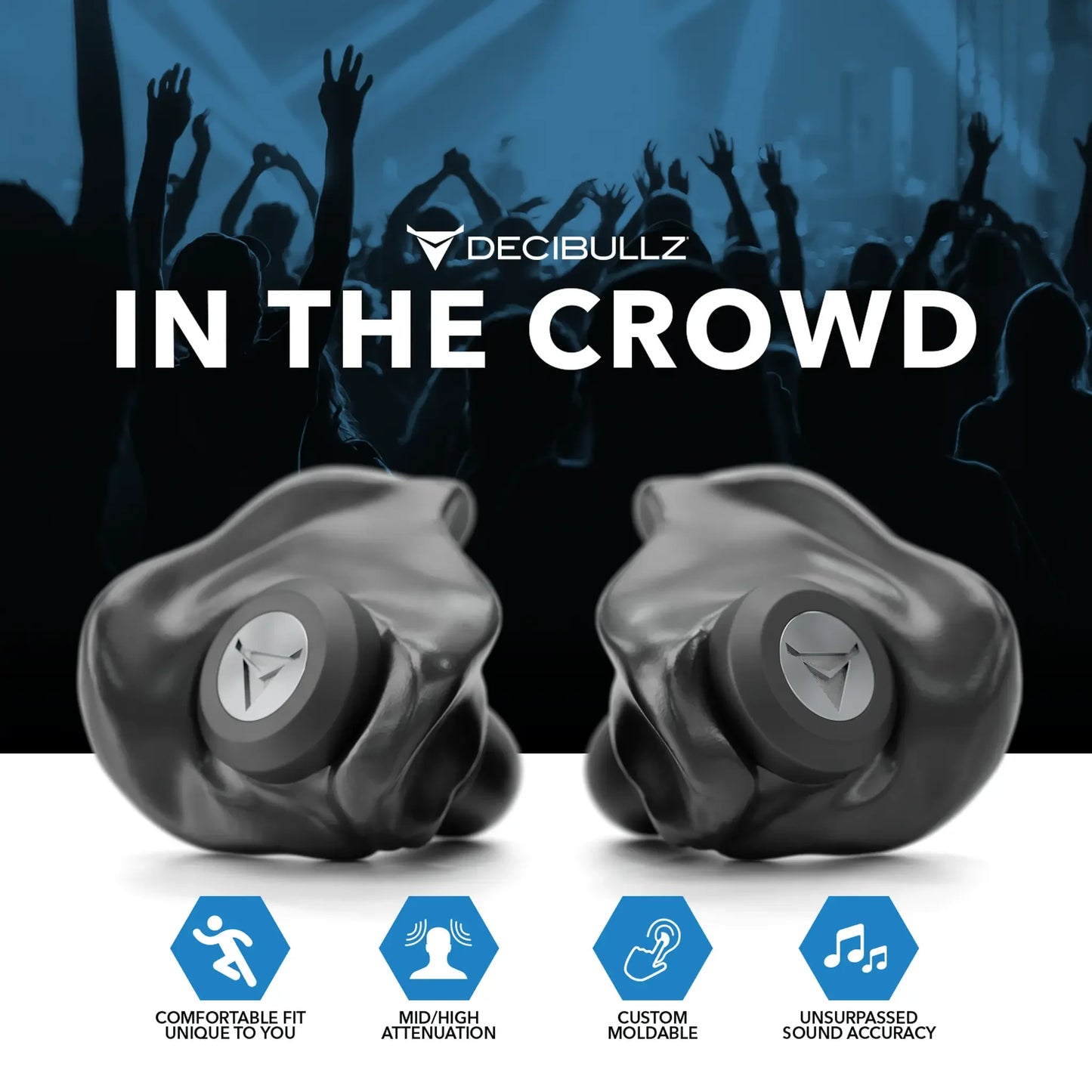 Decibullz | Custom Molded Professional High-Fidelity Filter Earplugs