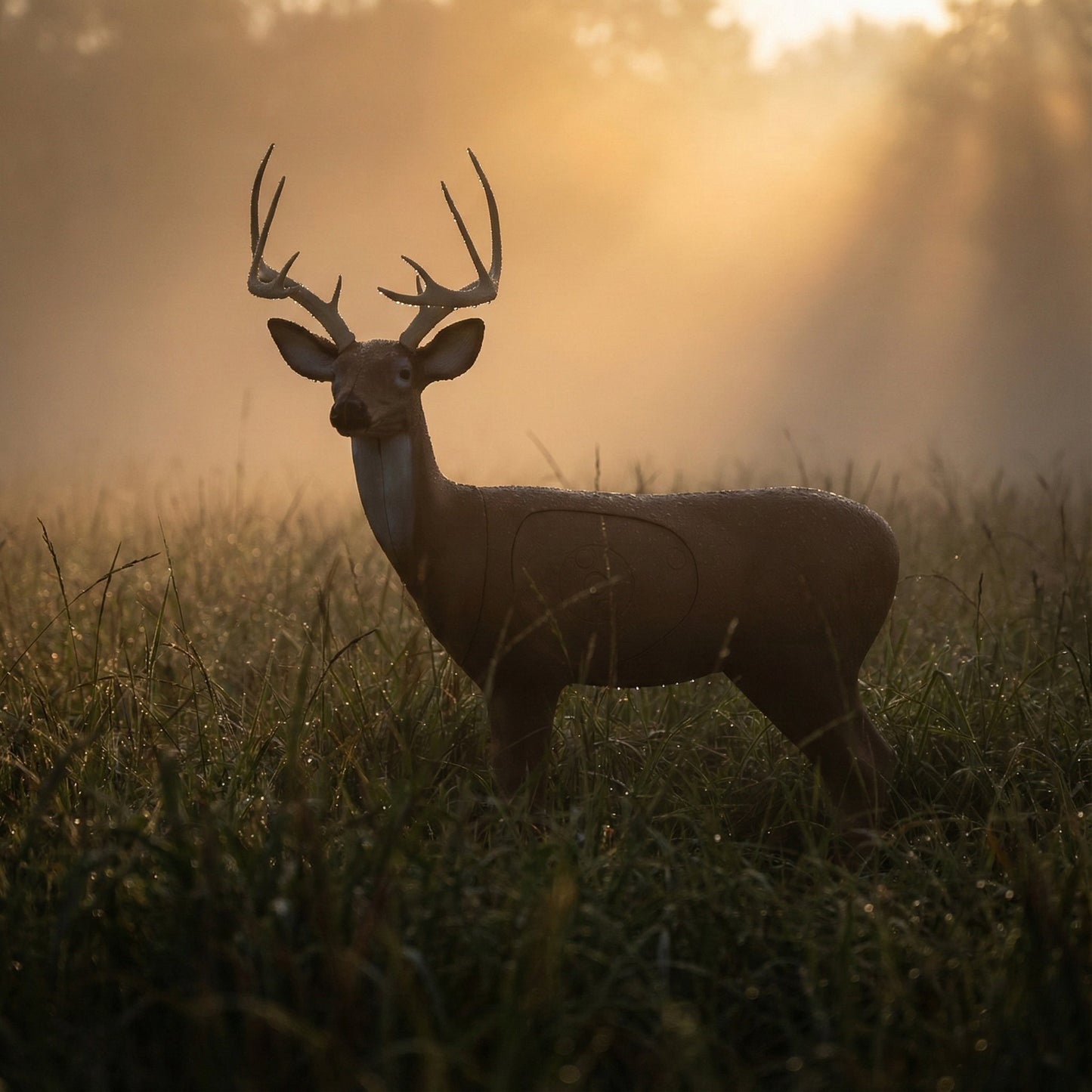 Big Shot Targets | Real Wild 3D Alert Replaceable Vital Deer Buck Archery Target with EZ Pull Foam